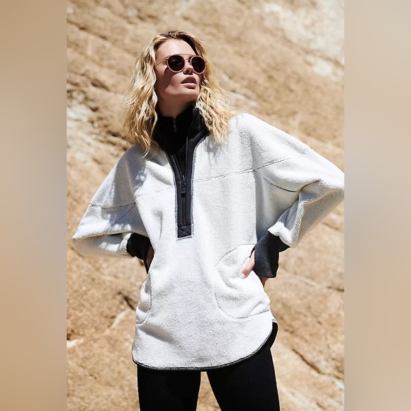 FP Movement Mountain Dreamin' Reversible Fleece Cream Combo Size Large - Picture 2 of 7